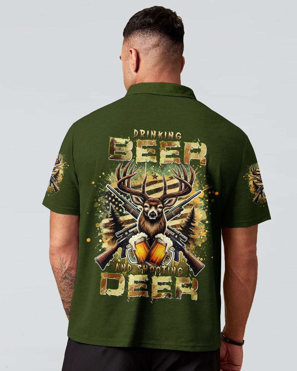 BLISSCORNERS DRINKING BEER AND SHOOTING DEER HUNTING ALL OVER PRINT