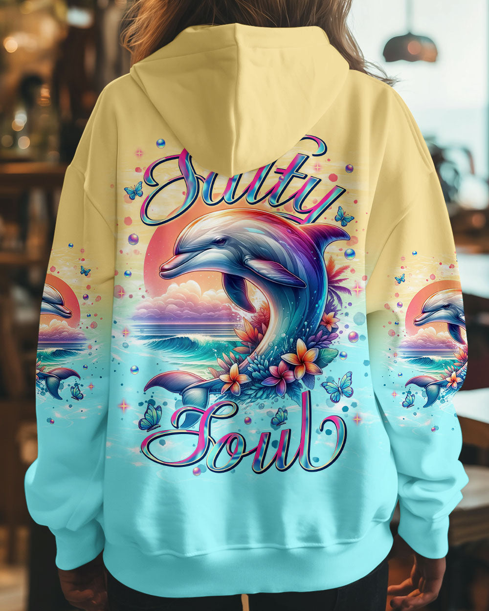 BLISSCORNERS SALTY SOUL DOLPHIN ALL OVER PRINT
