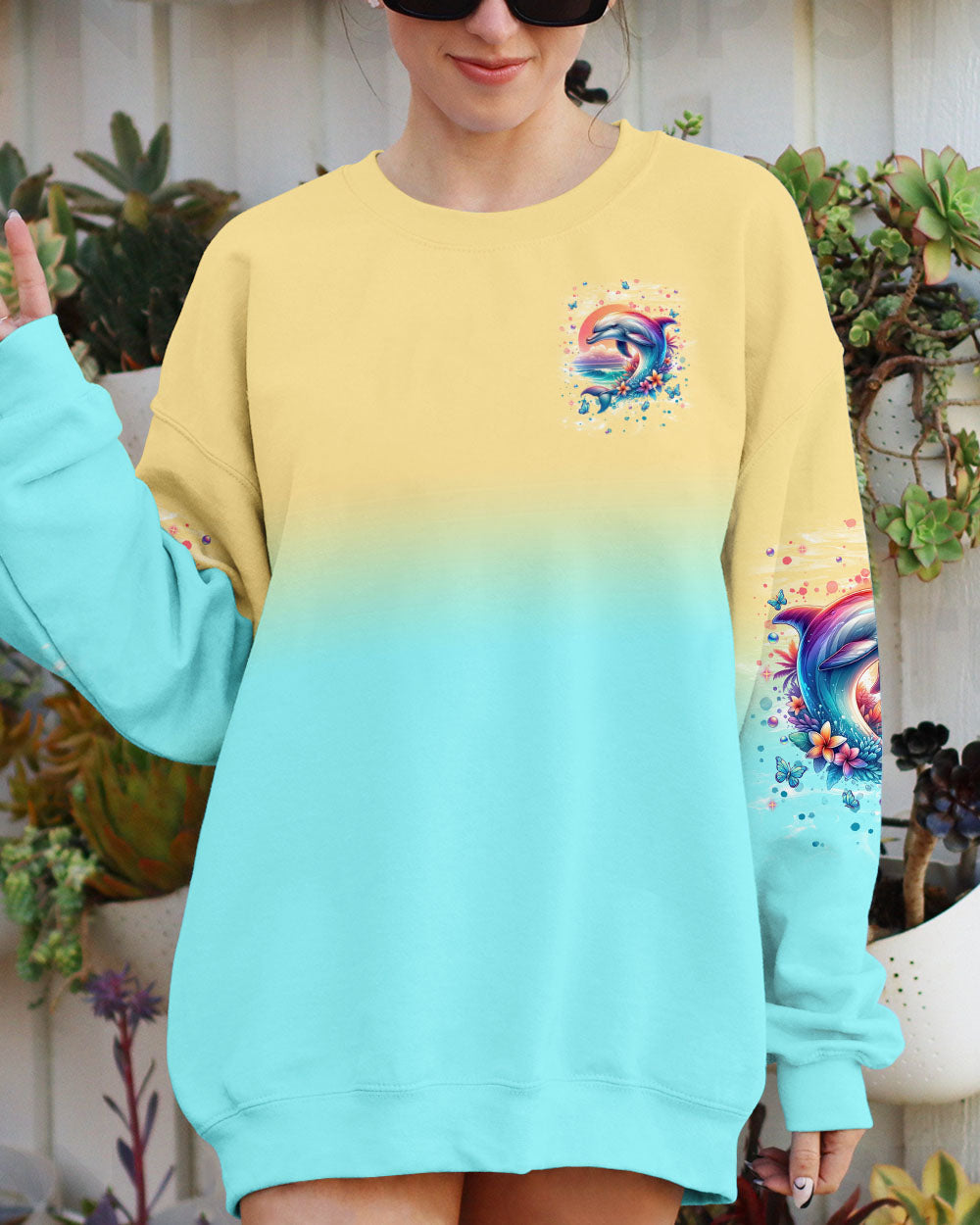 BLISSCORNERS SALTY SOUL DOLPHIN ALL OVER PRINT