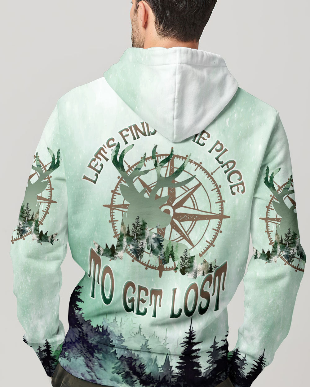 BLISSCORNERS LET'S FIND SOME PLACE TO GET LOST DEER ALL OVER PRINT