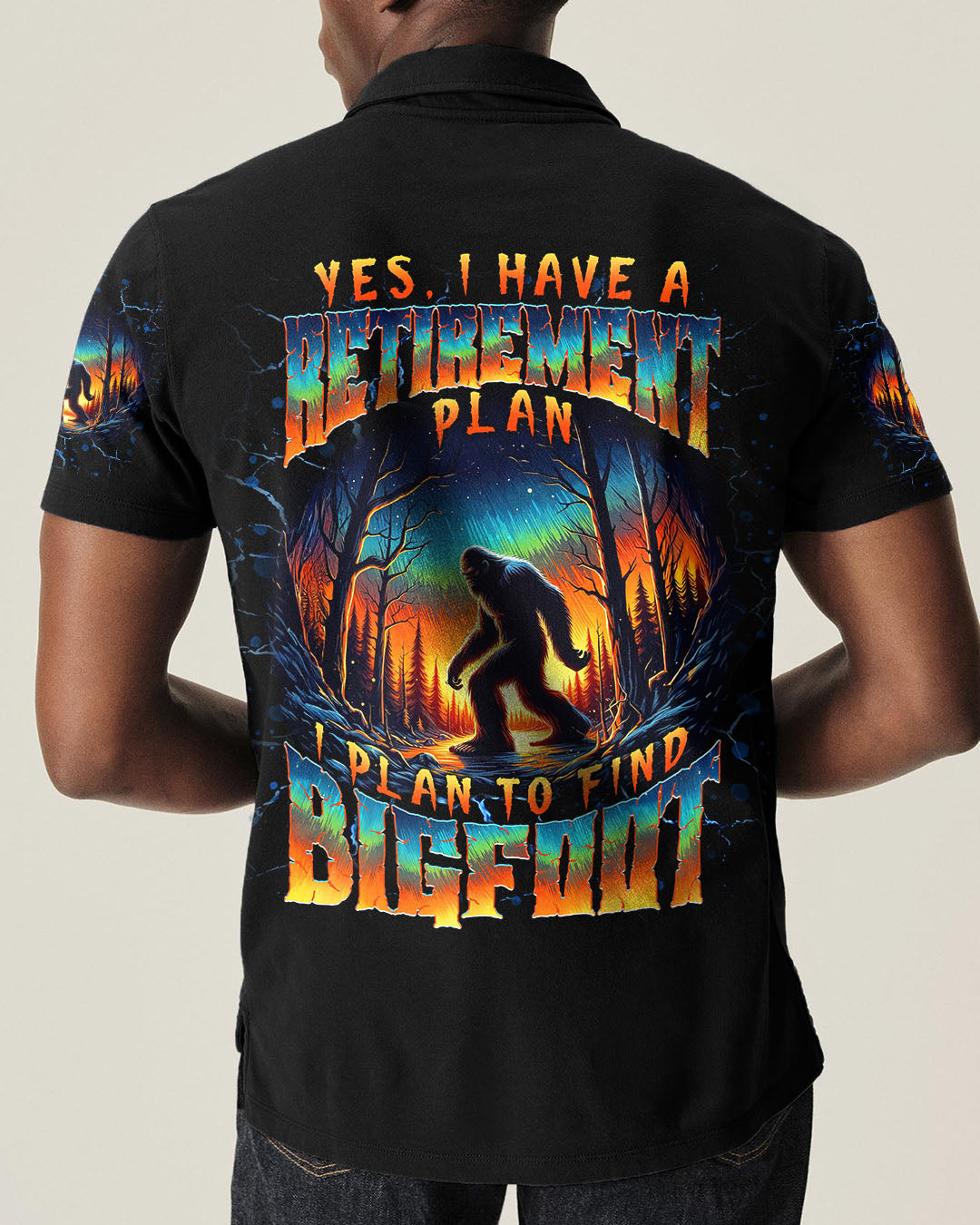 BLISSCORNERS I PLAN TO FIND BIGFOOT ALL OVER PRINT