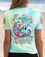 BLISSCORNERS BORN TO BE FREE LIKE A DOLPHIN AT SEA ALL OVER PRINT