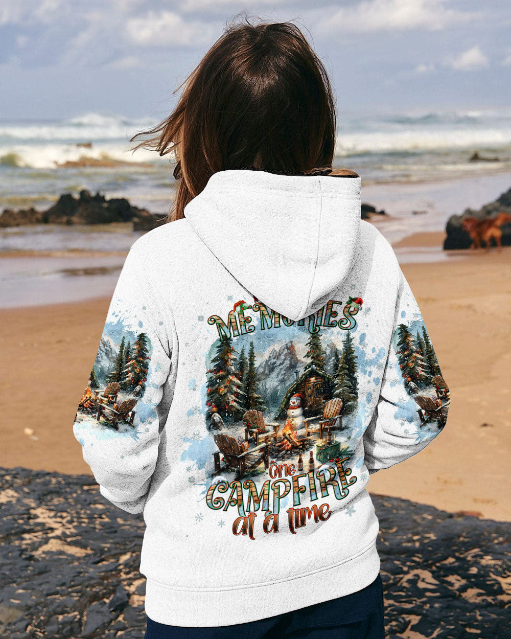 BLISSCORNERS MAKING MEMORIES ONE CAMPFIRE AT A TIME CHRISTMAS ALL OVER PRINT