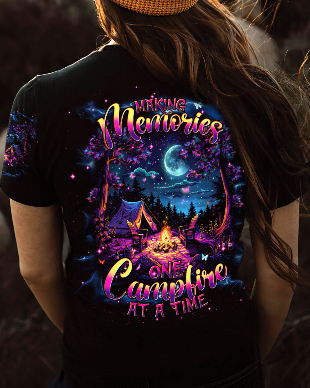 BLISSCORNERS MAKING MEMORIES ONE CAMPFIRE AT A TIME ALL OVER PRINT