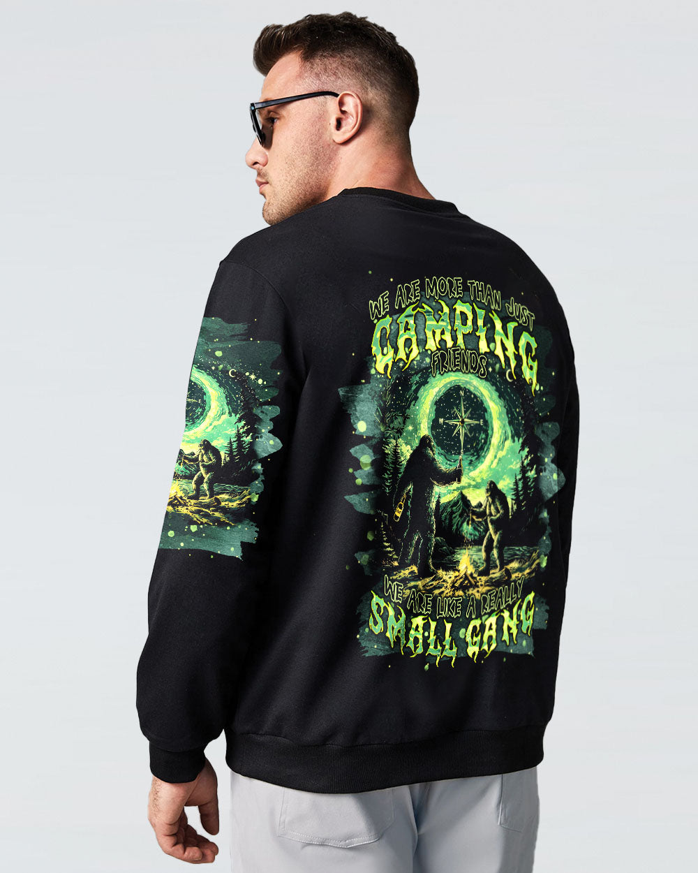 BLISSCORNERS SMALL GANG BIGFOOT CAMPFIRE ALL OVER PRINT