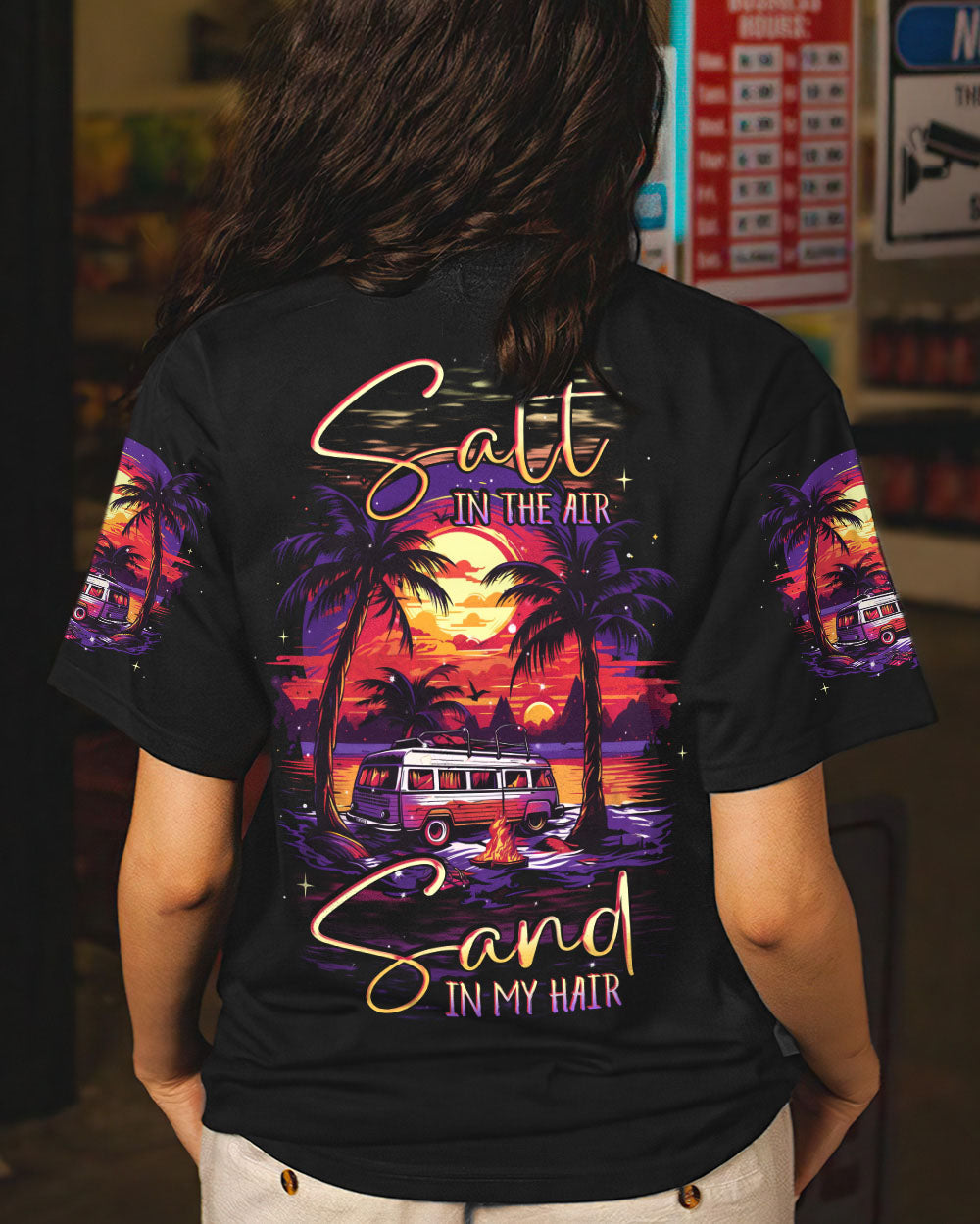 BLISSCORNERS SALT IN THE AIR SAND IN MY HAIR ALL OVER PRINT