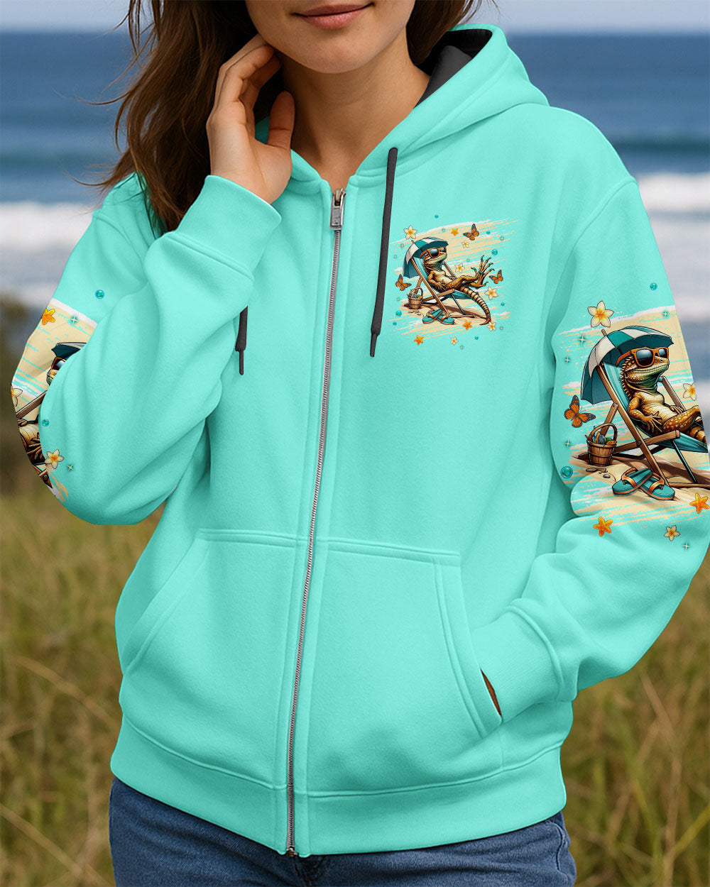 BLISSCORNERS SANDY TOES SUNKISSED NOSE IGUANA ALL OVER PRINT