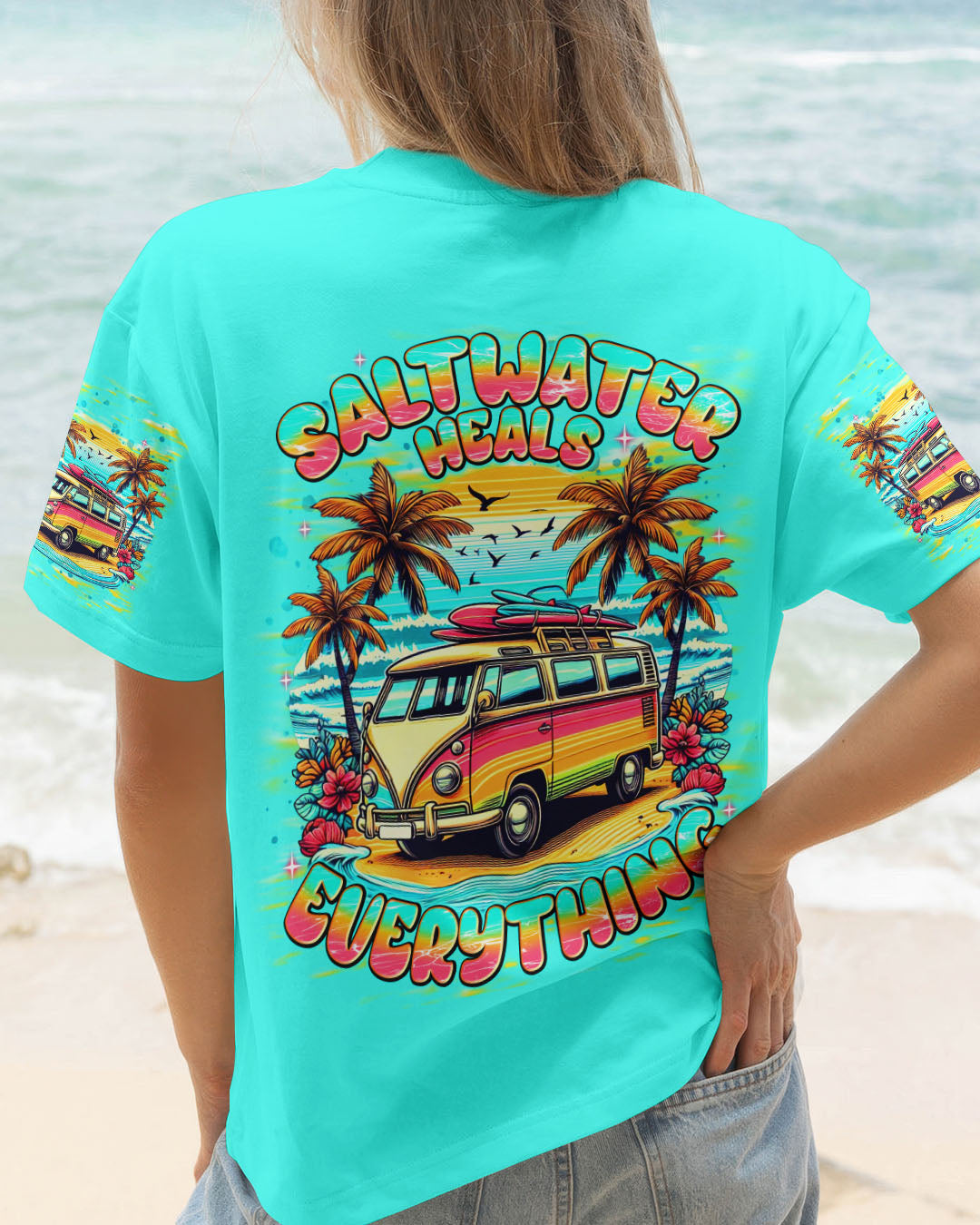 BLISSCORNERS SALTWATER HEALS EVERYTHING ALL OVER PRINT