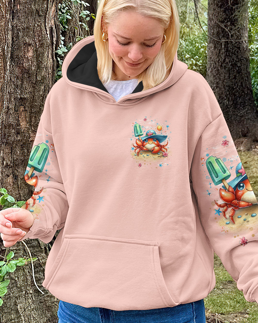 BLISSCORNERS IF CRABBY PLEASE RETURN TO BEACH ALL OVER PRINT