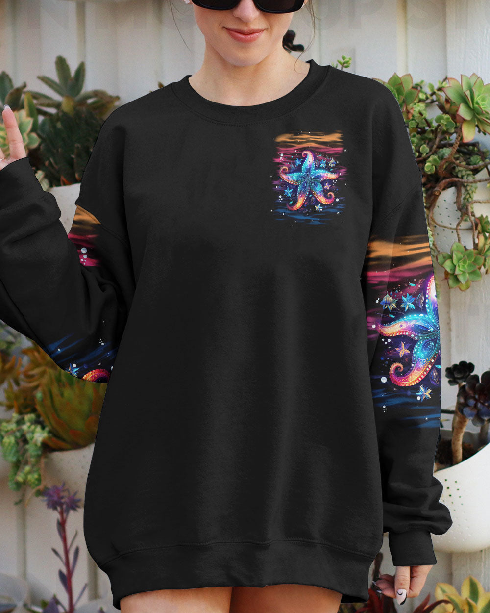 BLISSCORNERS TAKE ME TO THE OCEAN STARFISH ALL OVER PRINT