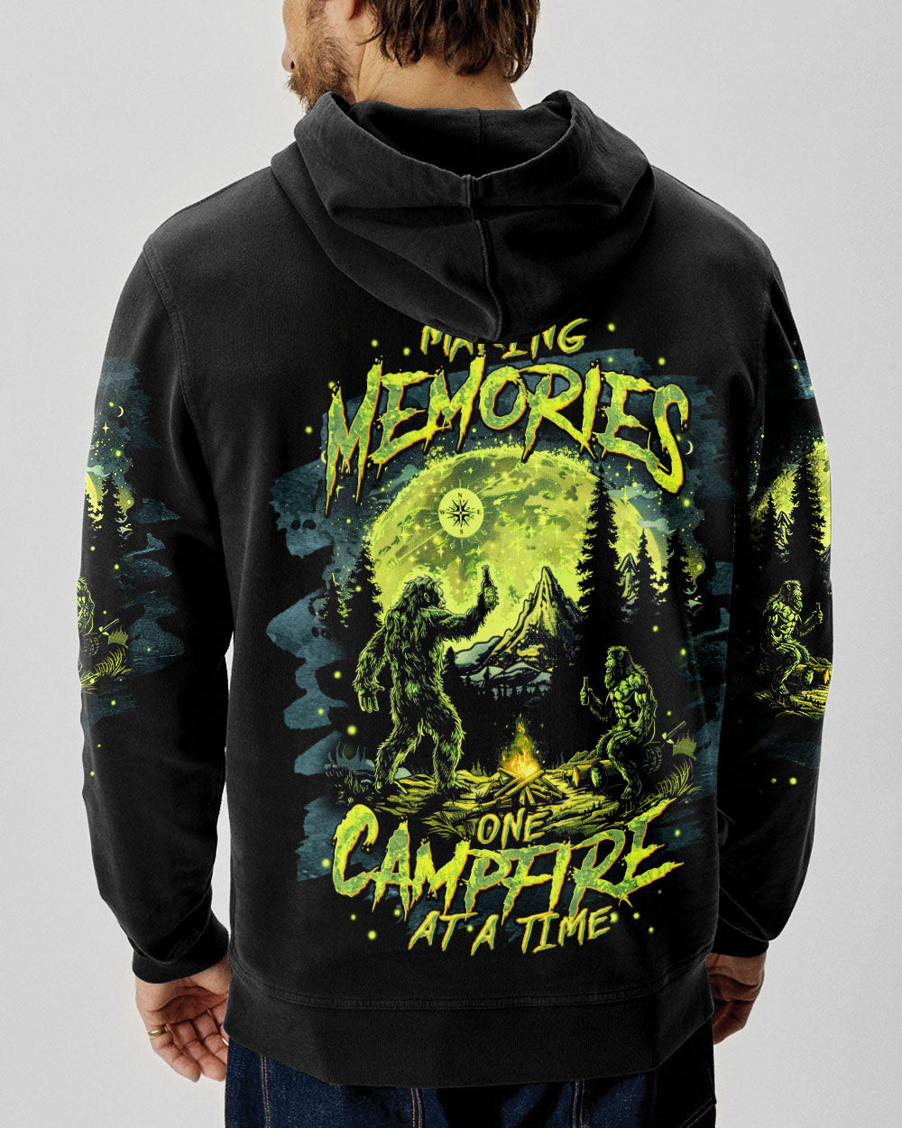 BLISSCORNERS MAKING MEMORIES ONE CAMPFIRE AT A TIME BIGFOOT ALL OVER PRINT