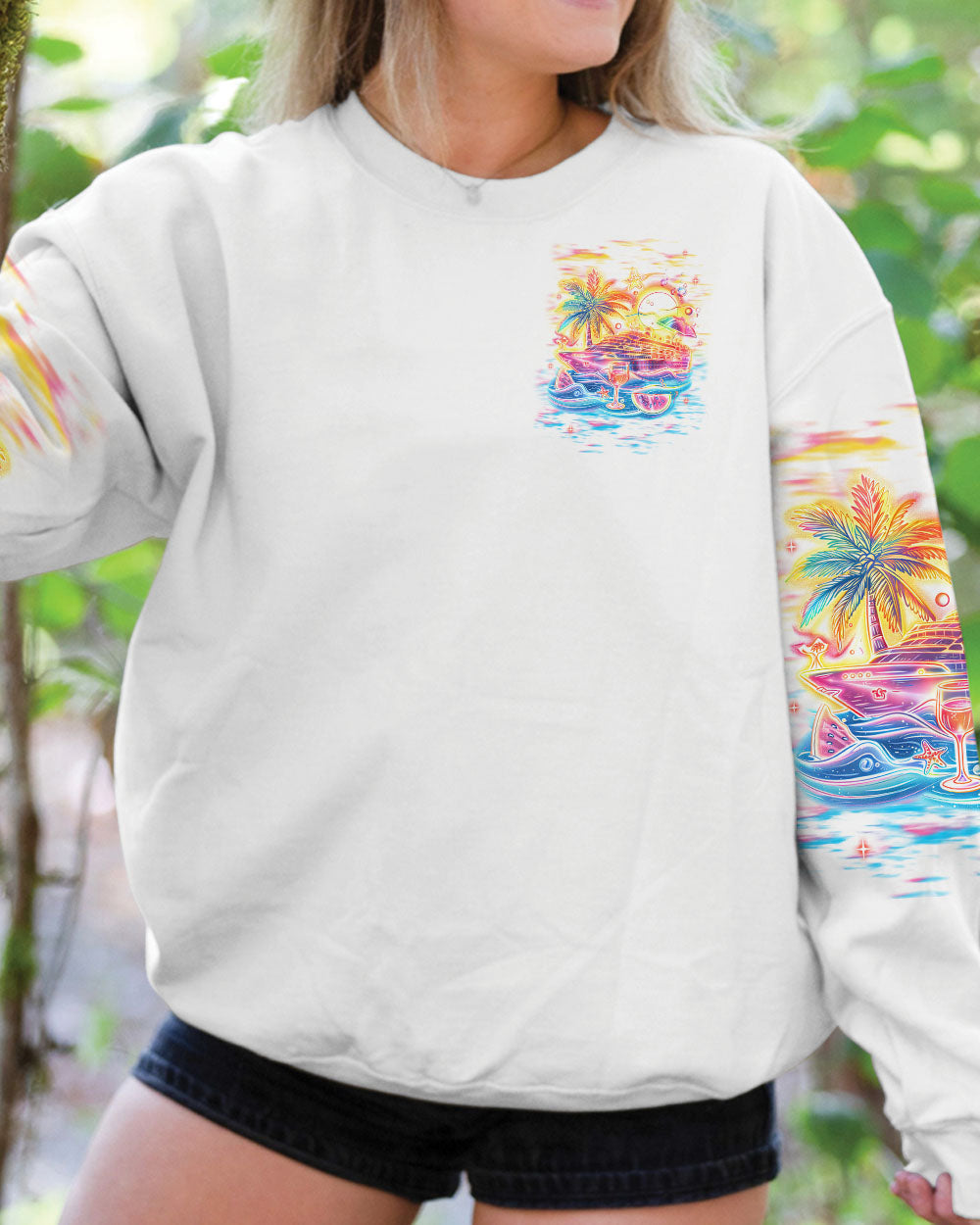 BLISSCORNERS SEAS THE DAY BOOZE THE NIGHT CRUISE ALL OVER PRINT
