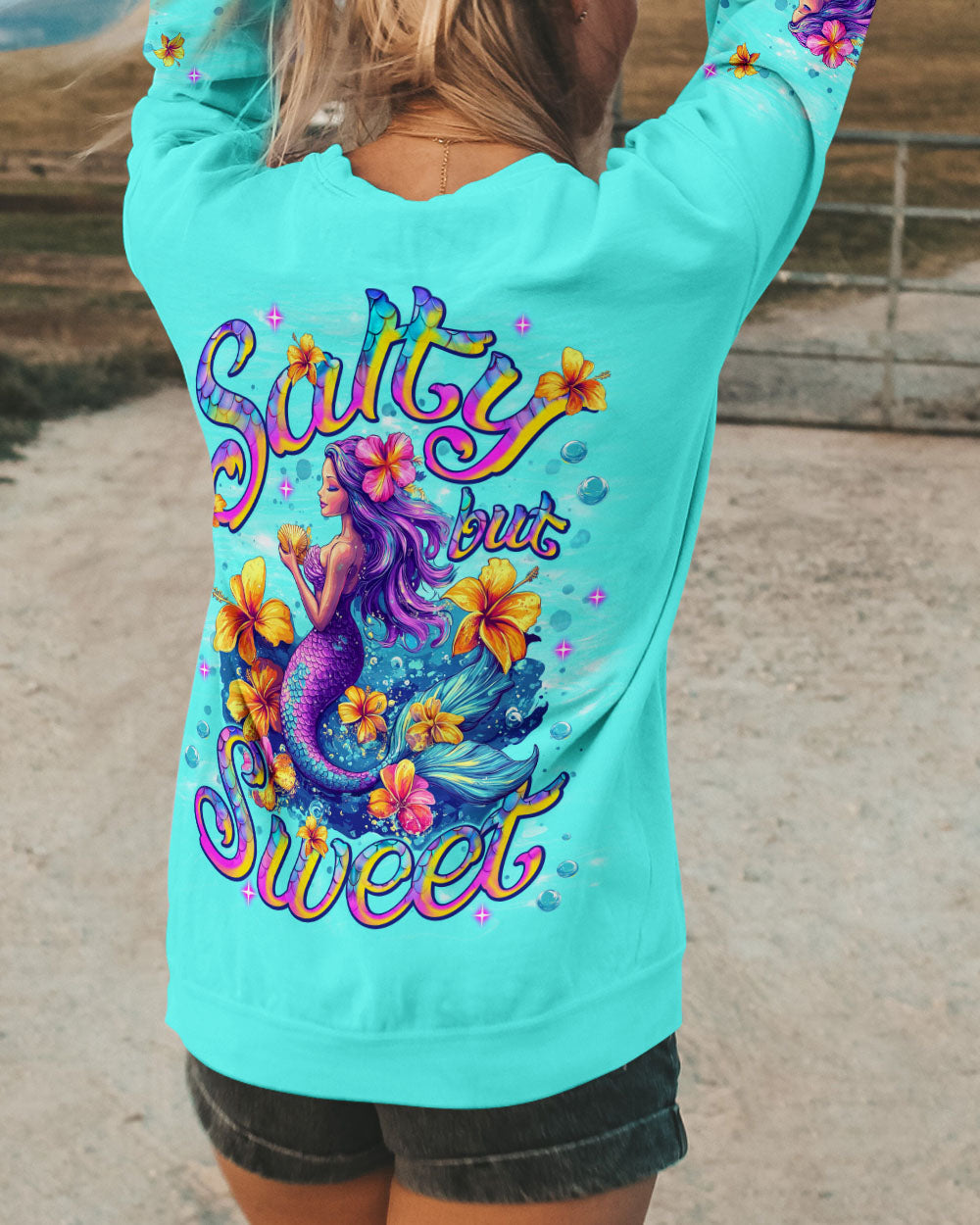 BLISSCORNERS SALTY BUT SWEET MERMAID ALL OVER PRINT