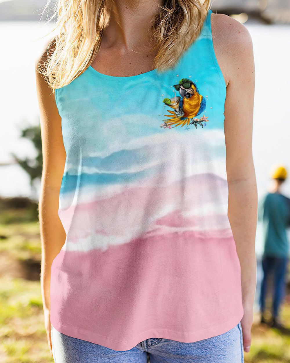 BLISSCORNERS IT'S 5 O'CLOCK SOMEWHERE PARROT ALL OVER PRINT