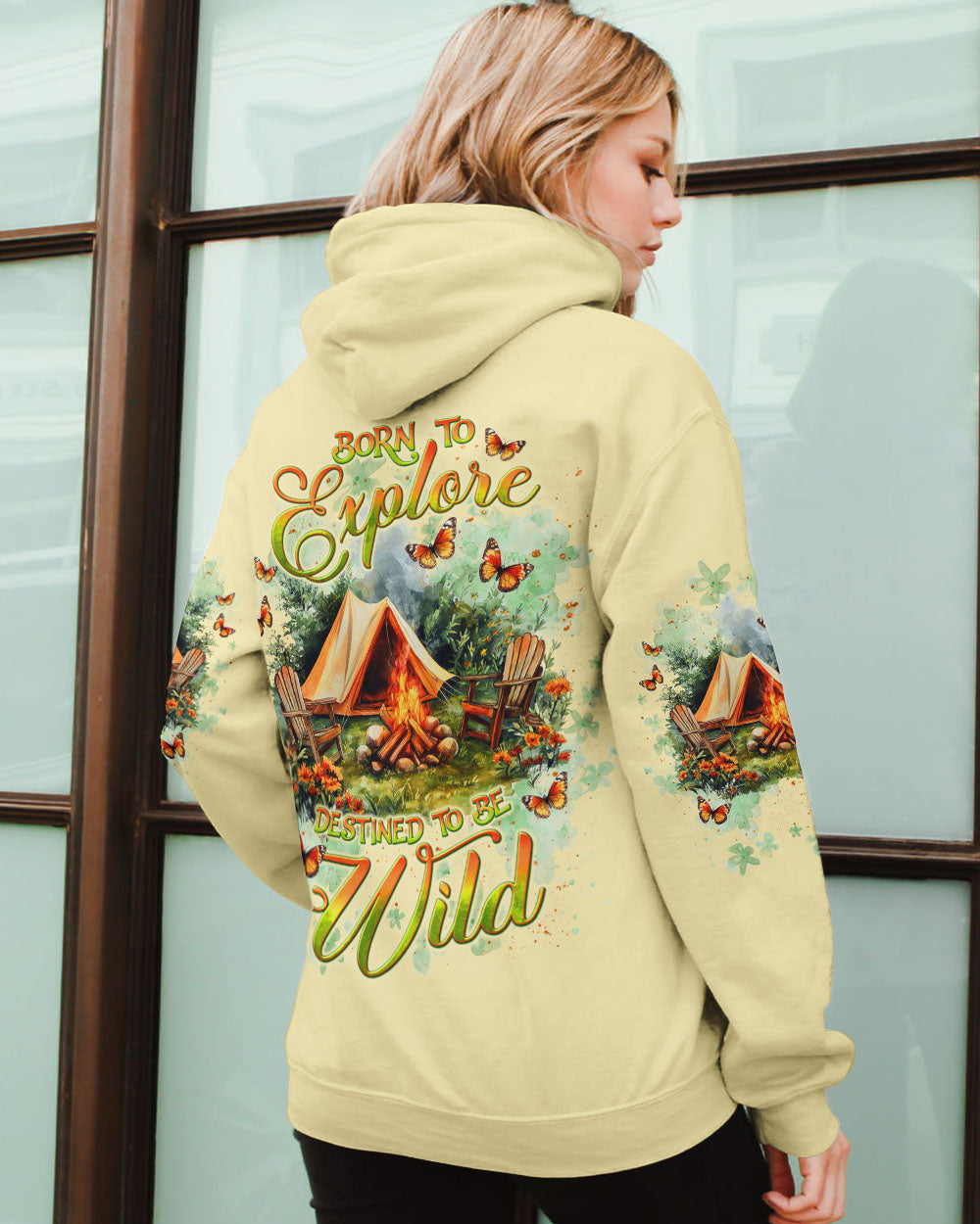 BLISSCORNERS BORN TO EXPLORE DESTINED TO BE WILD ALL OVER PRINT