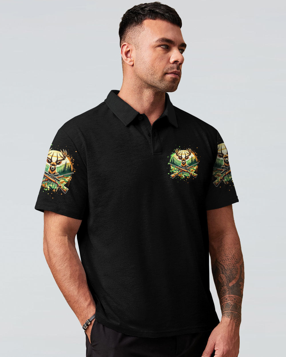 BLISSCORNERS NO BRAGGING UNTIL YOU'RE DRAGGING DEER HUNTING ALL OVER PRINT