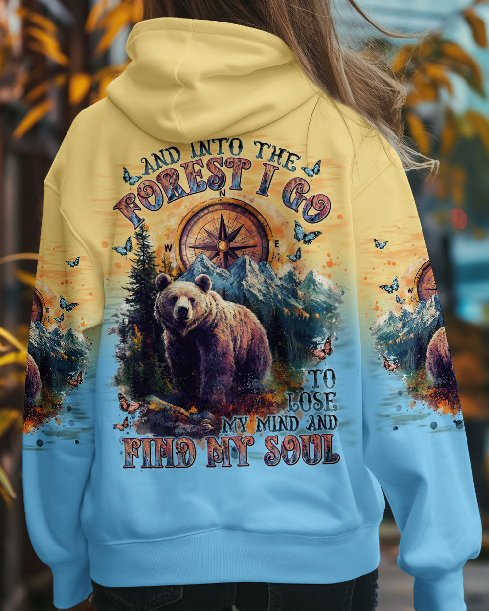 BLISSCORNERS AND INTO THE FOREST I GO BEAR ALL OVER PRINT