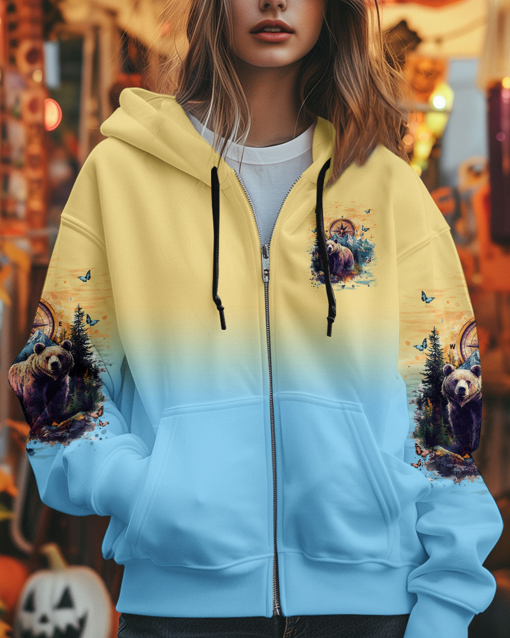 BLISSCORNERS AND INTO THE FOREST I GO BEAR ALL OVER PRINT