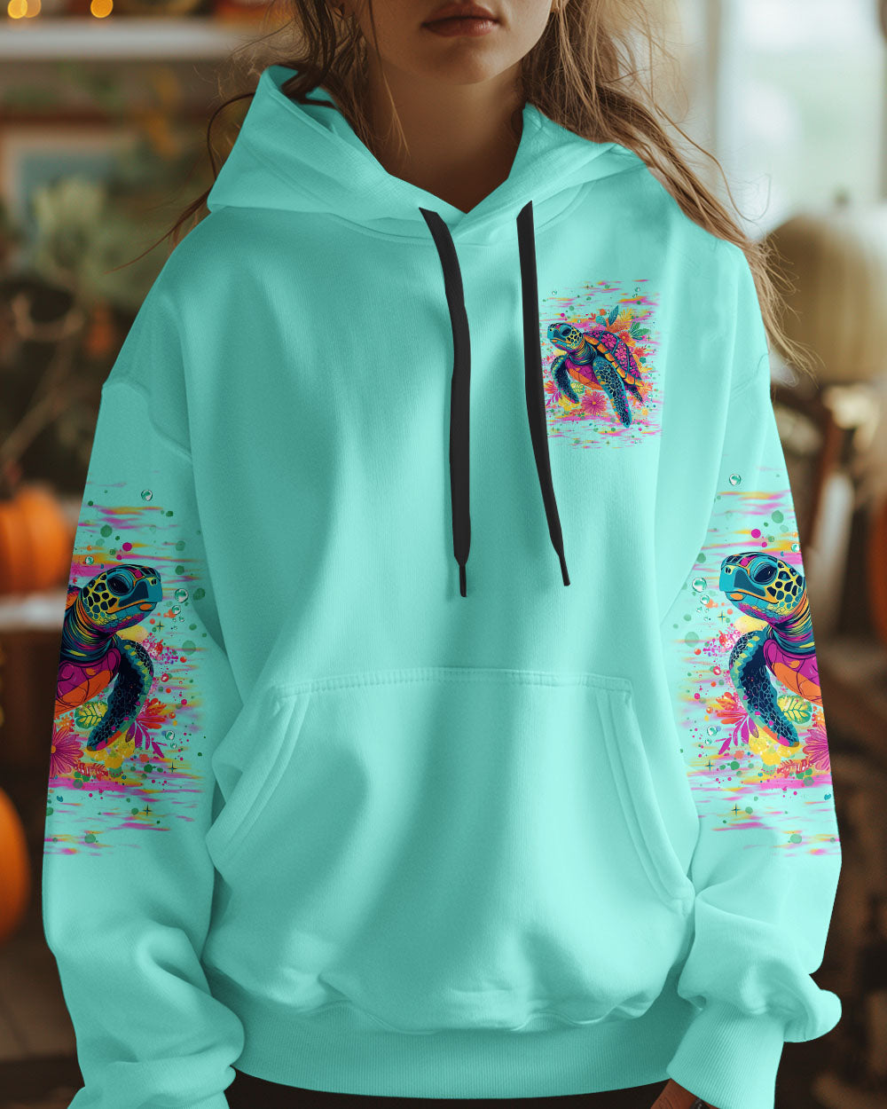 BLISSCORNERS SOME GIRLS ARE JUST BORN TURTLE ALL OVER PRINT
