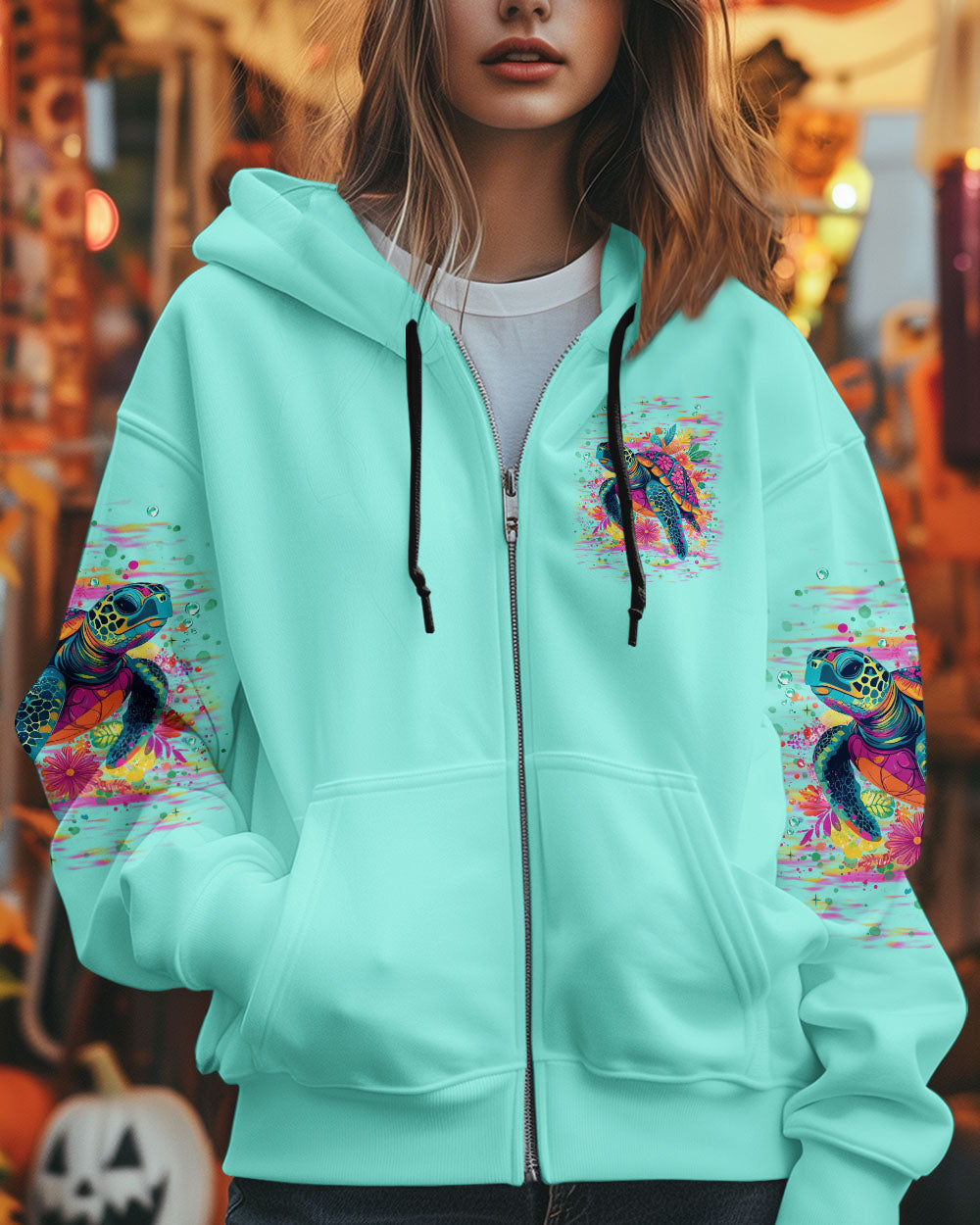 BLISSCORNERS SOME GIRLS ARE JUST BORN TURTLE ALL OVER PRINT