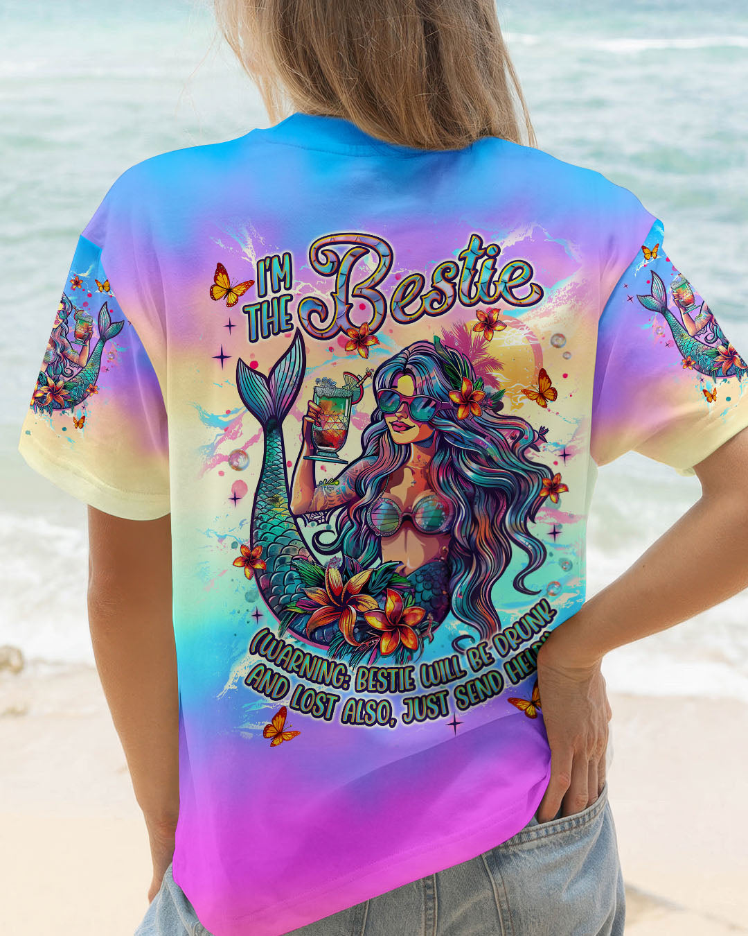 BLISSCORNERS IF LOST OR DRUNK MERMAID ALL OVER PRINT