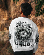 BLISSCORNERS BORN TO EXPLORE DESTINED TO BE WILD COMPASS ALL OVER PRINT