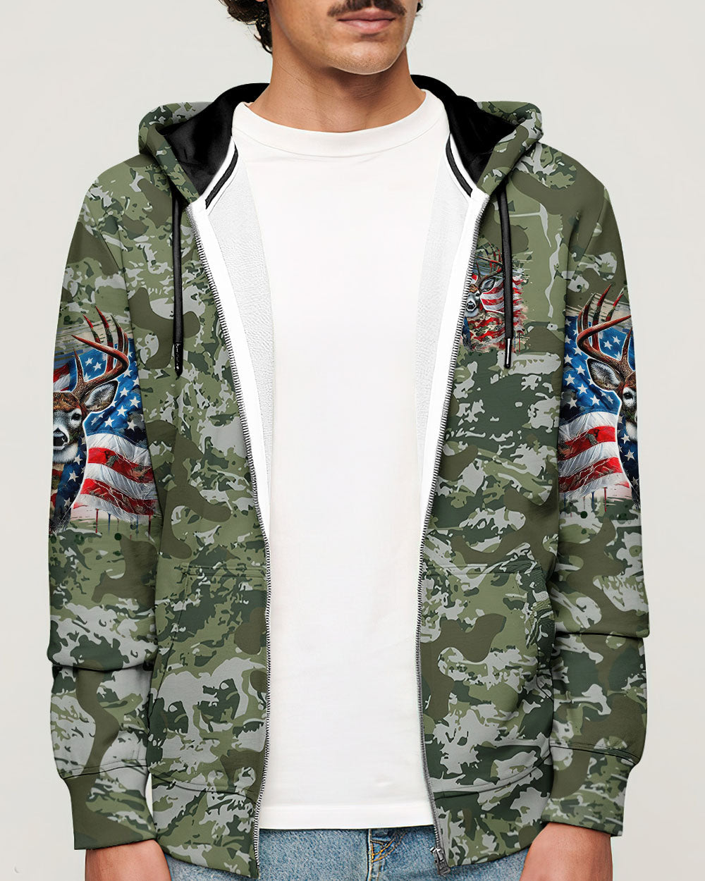 BLISSCORNERS BUCK AROUND AND FIND OUT DEER HUNTING ALL OVER PRINT