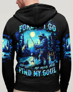 BLISSCORNERS AND INTO THE FOREST I GO BIGFOOT FISHING ALL OVER PRINT