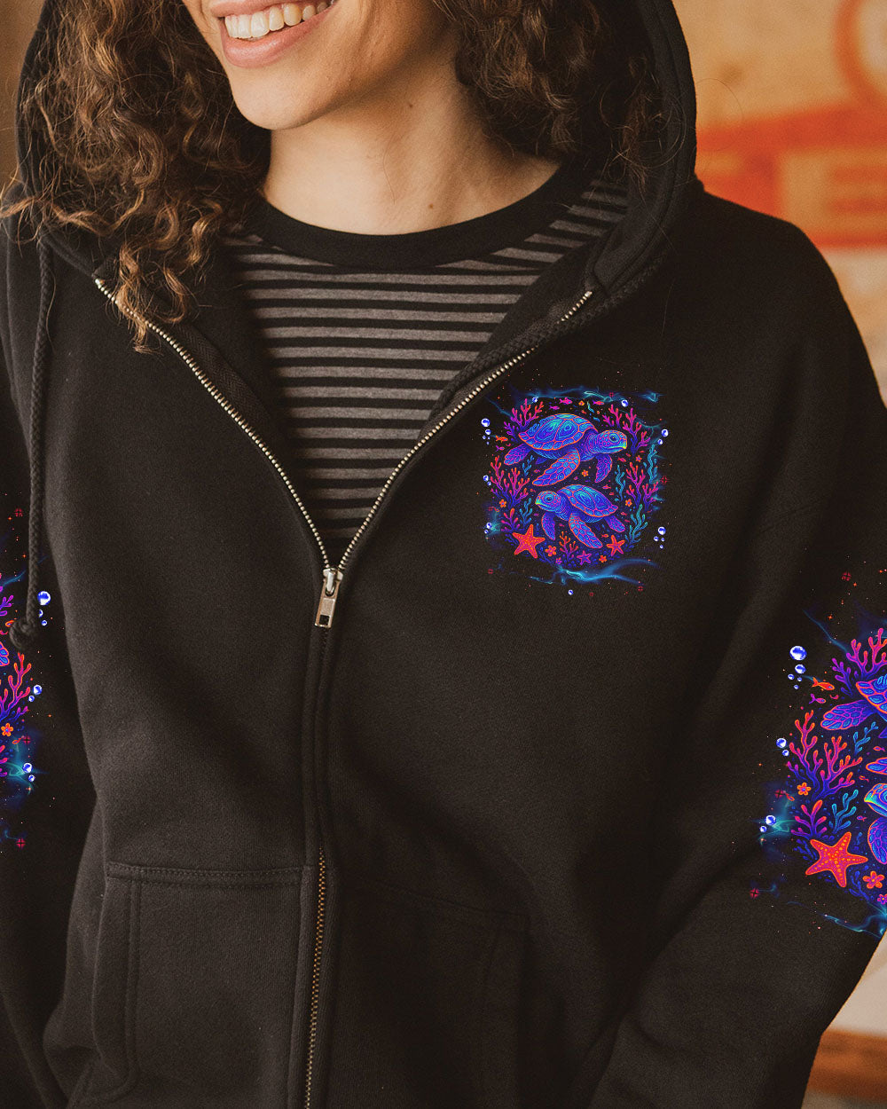 BLISSCORNERS SALTWATER HEALS EVERYTHING TURTLE ALL OVER PRINT