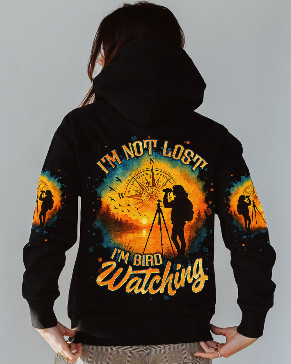 BLISSCORNERS I'M NOT LOST I'M BIRD WATCHING ALL OVER PRINT