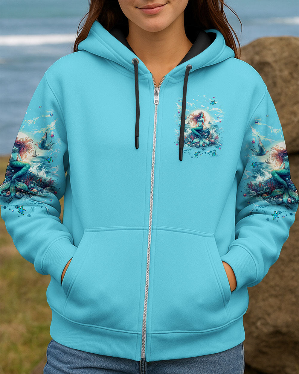 BLISSCORNERS LET THE SEA SET YOU FREE MERMAID ALL OVER PRINT