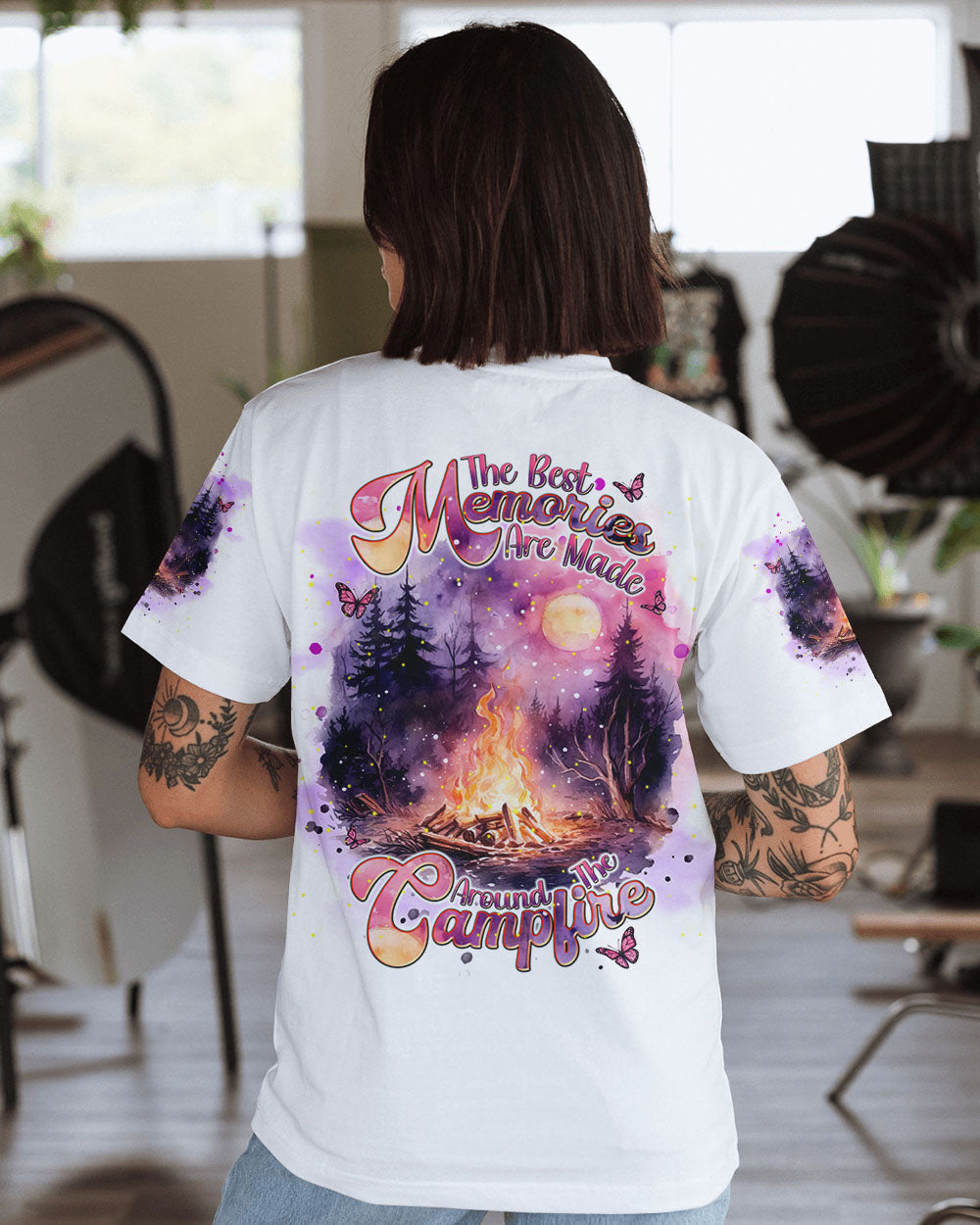 BLISSCORNERS THE BEST MEMORIES ARE MADE AROUND THE CAMPFIRE ALL OVER PRINT