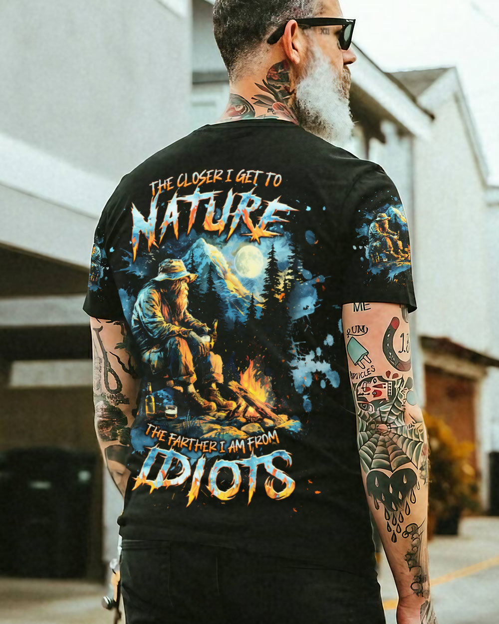 BLISSCORNERS THE CLOSER I GET TO NATURE BIGFOOT ALL OVER PRINT