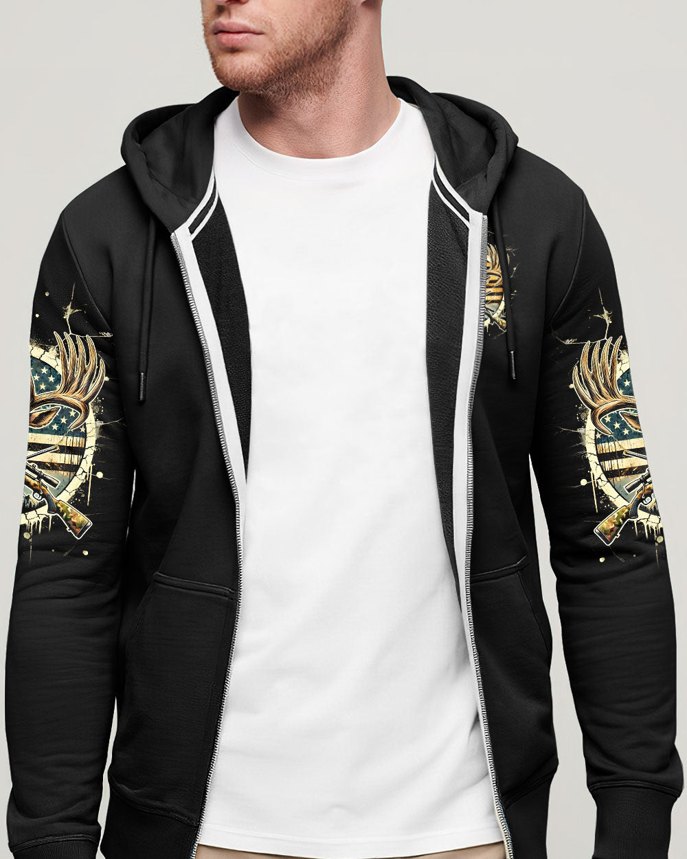 BLISSCORNERS NEVER UNDERESTIMATE AN OLD MAN WITH A SNIPER RIFLE ALL OVER PRINT