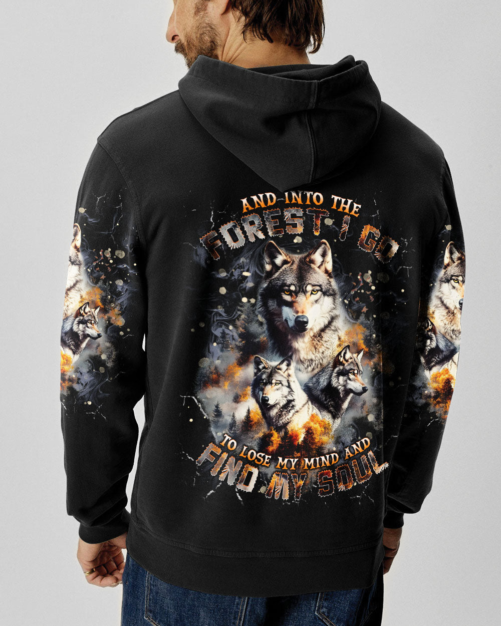 BLISSCORNERS AND INTO THE FOREST I GO WOLF ALL OVER PRINT