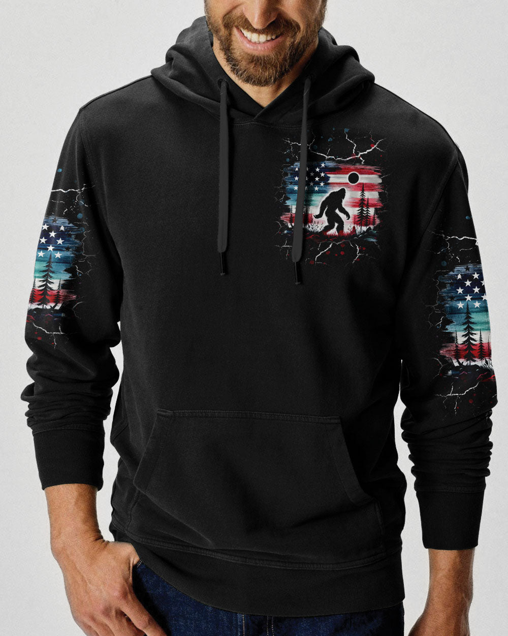 BLISSCORNERS HELLO DARKNESS MY OLD FRIEND BIGFOOT ALL OVER PRINT - TLNT2710252