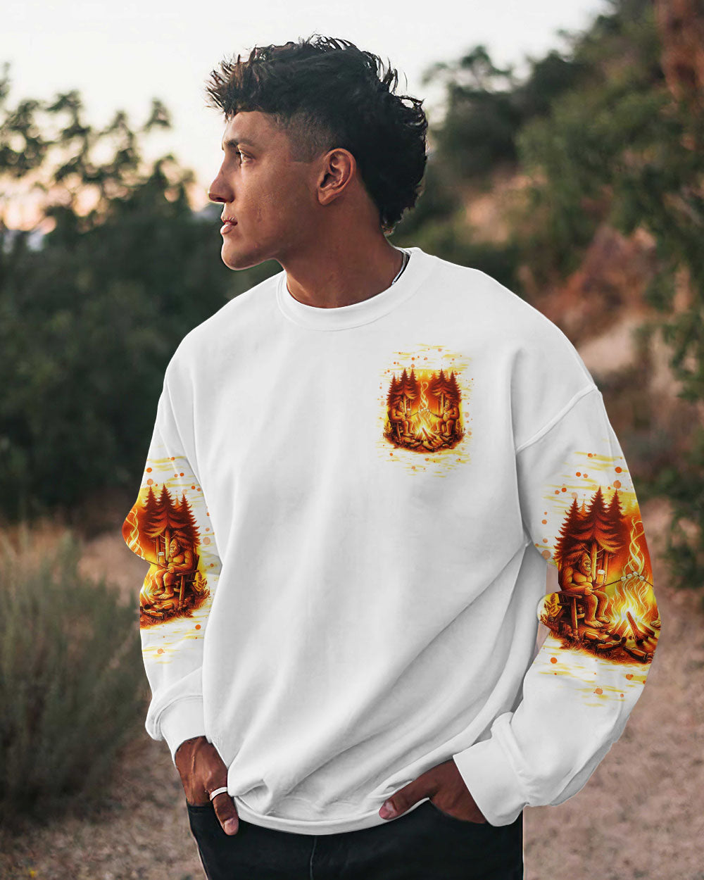 BLISSCORNERS MAKING MEMORIES ONE CAMPFIRE AT A TIME BIGFOOT ALL OVER PRINT