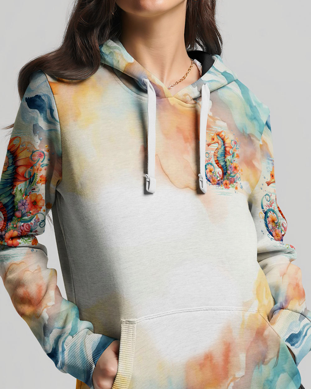BLISSCORNERS SOME GIRLS ARE JUST BORN SEAHORSE ALL OVER PRINT