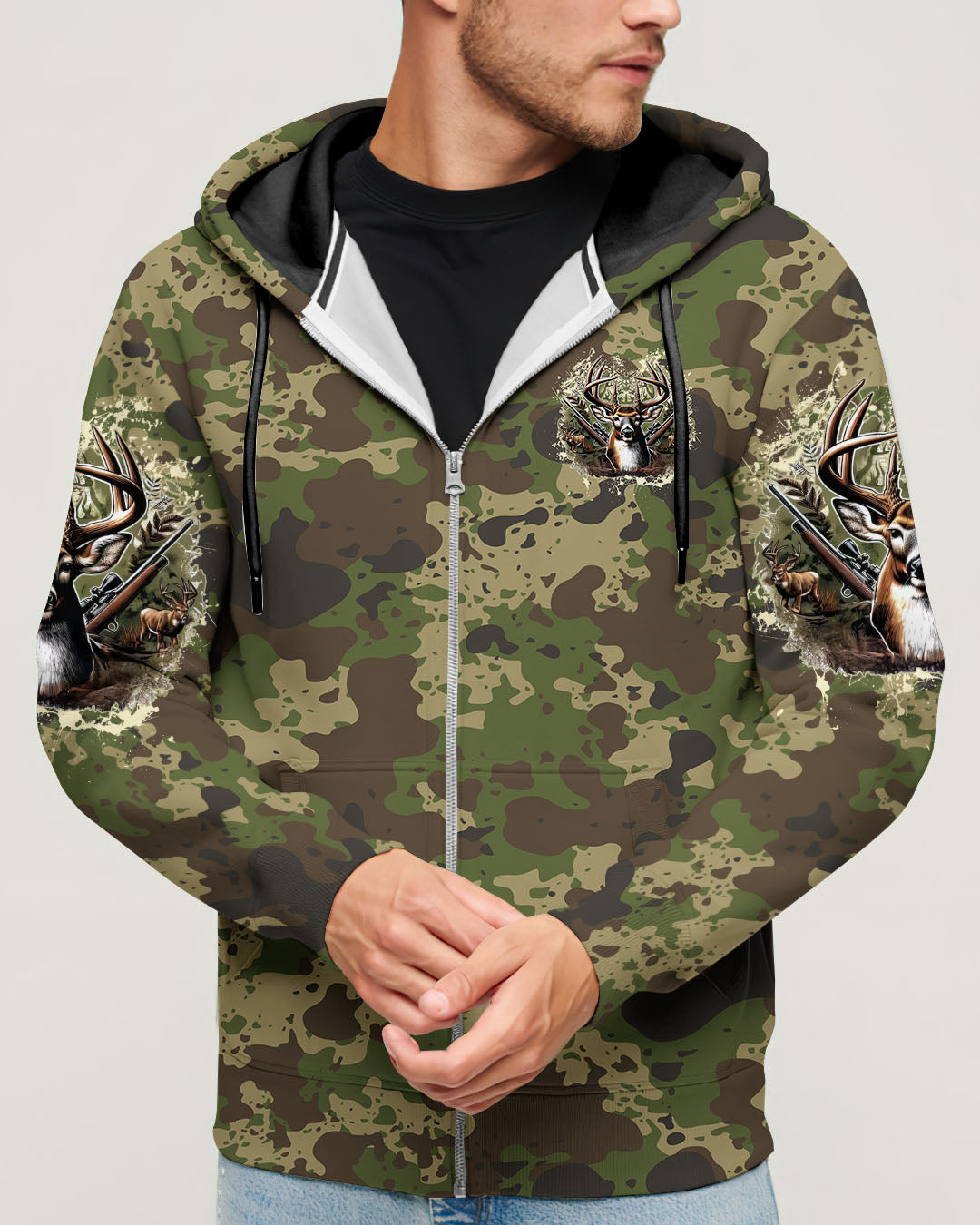 BLISSCORNERS NO BRAGGING UNTIL YOU'REDRAGGING HUNTING ALL OVER PRINT