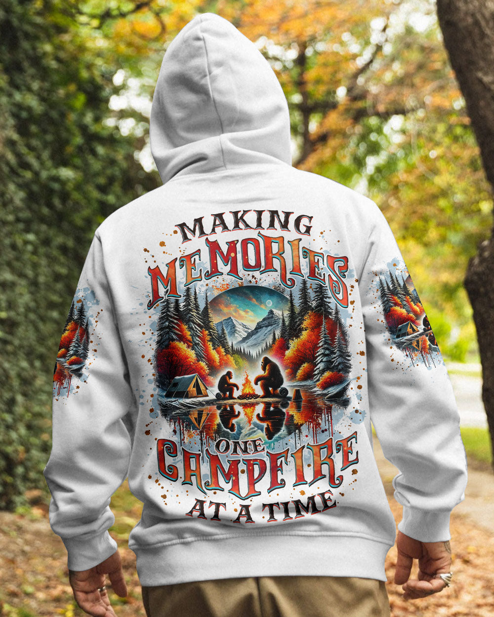 BLISSCORNERS MAKING MEMORIES ONE CAMPFIRE AT A TIME BIGFOOT ALL OVER PRINT