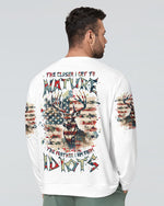 BLISSCORNERS THE CLOSER I GET TO NATURE DEER HUNTING ALL OVER PRINT