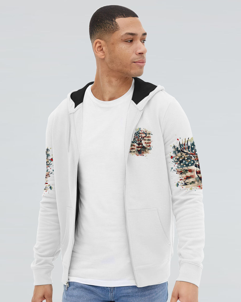 BLISSCORNERS THE CLOSER I GET TO NATURE DEER HUNTING ALL OVER PRINT