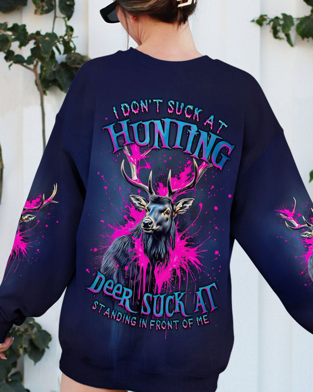 BLISSCORNERS I DON'T SUCK AT HUNTING DEER ALL OVER PRINT