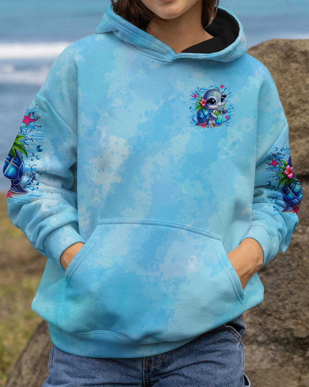 BLISSCORNERS BEACH BUM ON ISLAND TIME TURTLE ALL OVER PRINT