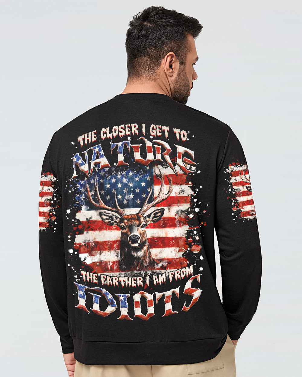 BLISSCORNERS THE CLOSER I GET TO NATURE DEER ALL OVER PRINT