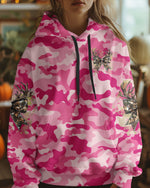 BLISSCORNERS PRETTY IN PINK HUNTING DEER ALL OVER PRINT