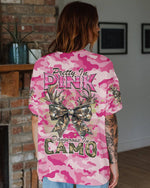 BLISSCORNERS PRETTY IN PINK HUNTING DEER ALL OVER PRINT