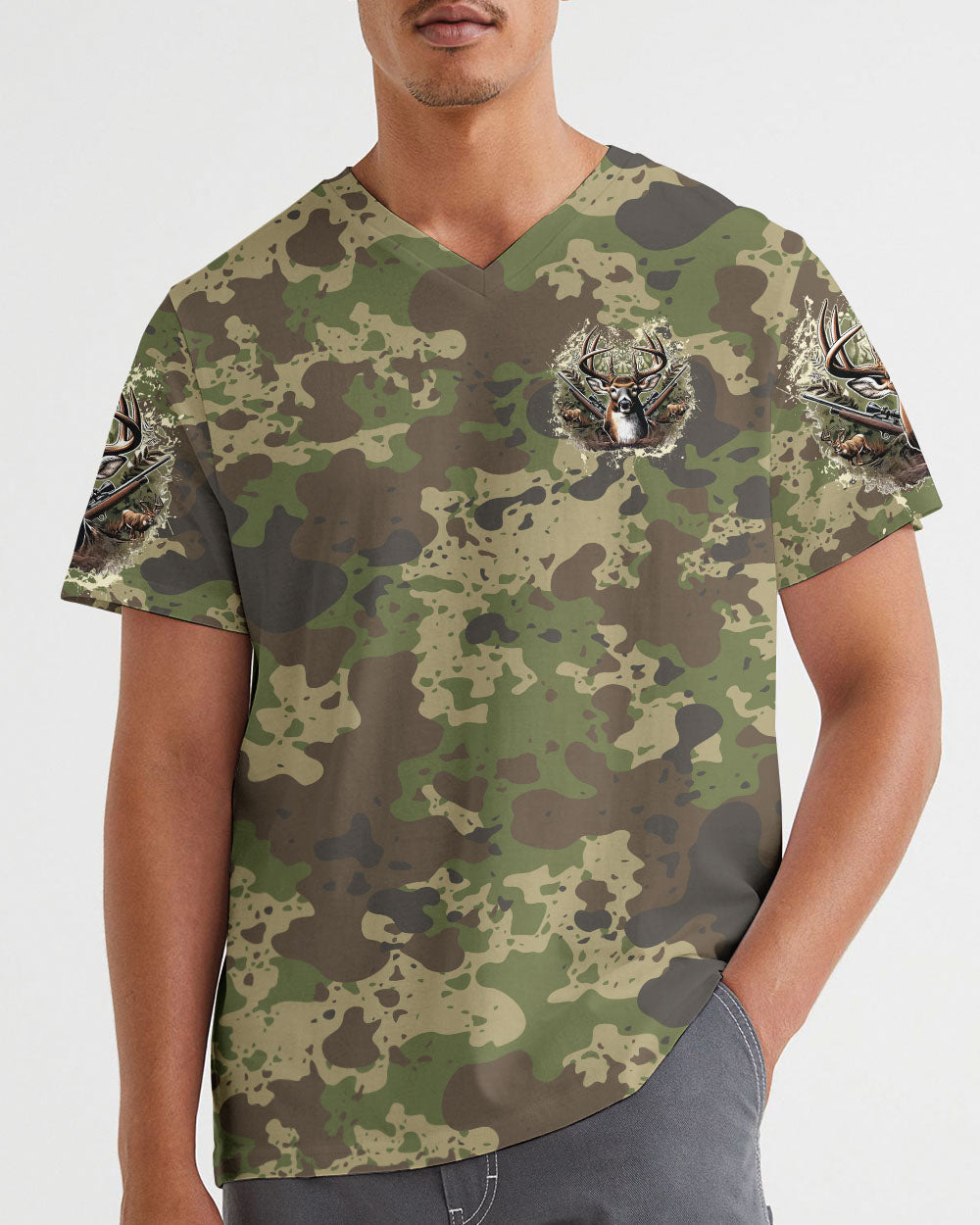 BLISSCORNERS ZERO BUCKS GIVEN HUNTING DEERALL OVER PRINT