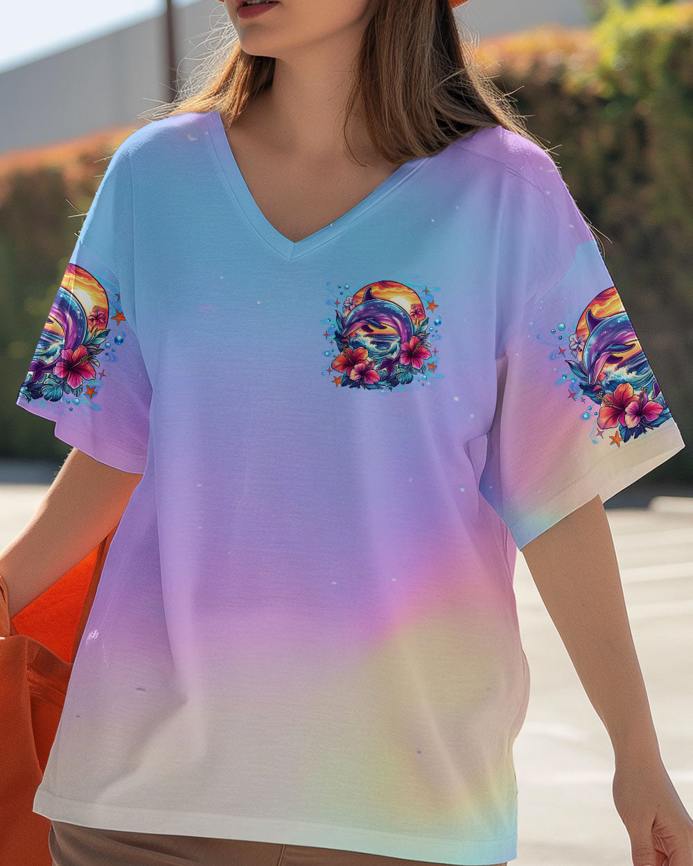 BLISSCORNERS OCEAN WISHES DOLPHIN KISSES ALL OVER PRINT