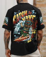 BLISSCORNERS CATCH THE WAVES TIKI ALL OVER PRINT